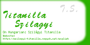 titanilla szilagyi business card