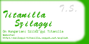 titanilla szilagyi business card